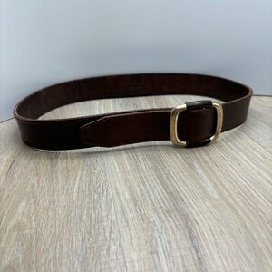 LIMITED vintage real leather slider belt